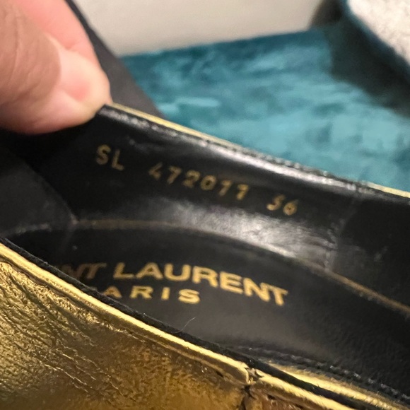 YSL Saint Laurent Opyum Gold 110mm Heels sz 36 - Picture 5 of 10